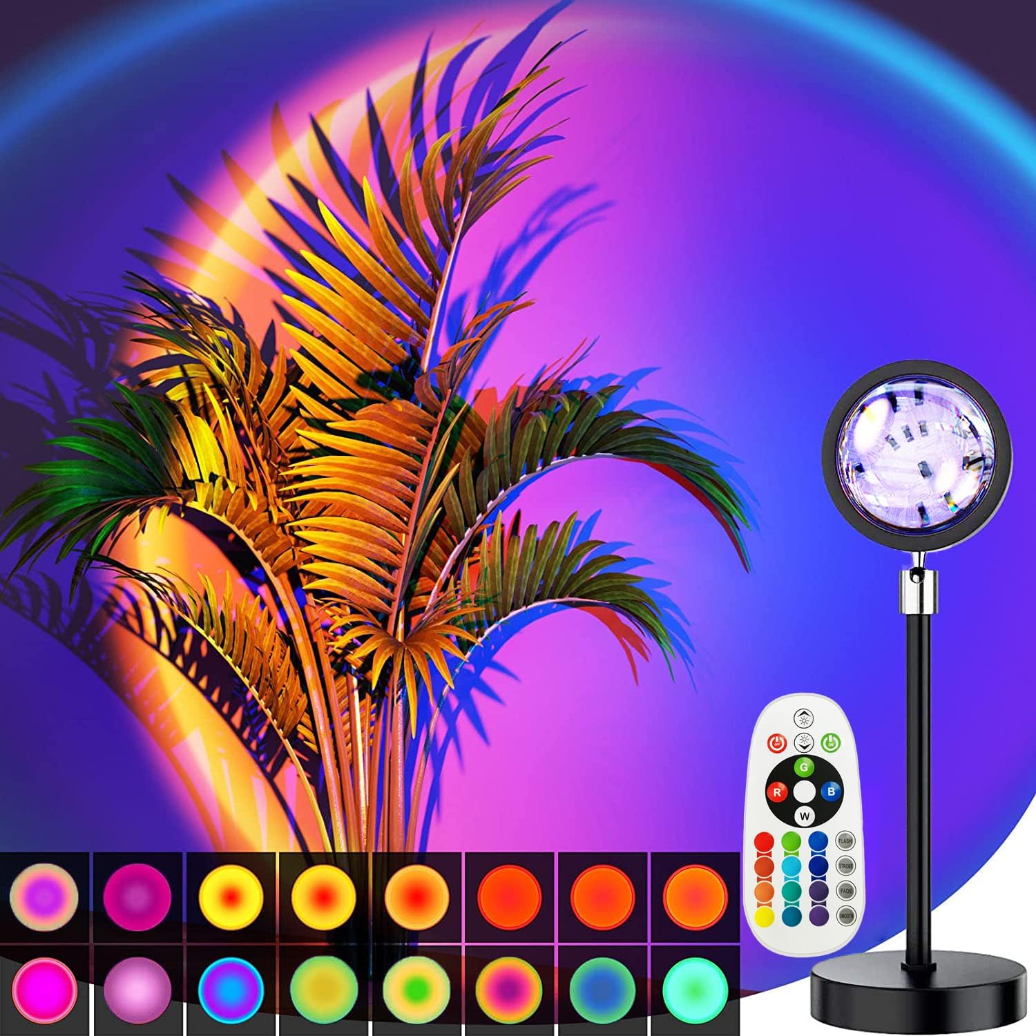 Home Decor Free App - Smart Bluetooth USB Sunset Projector Lamp