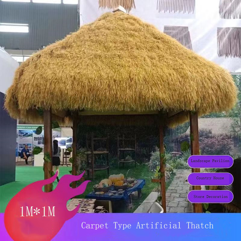 Flooring Home Decor - Simulated Thatched Roof Straw Sun-Resistant Carpet-Style
