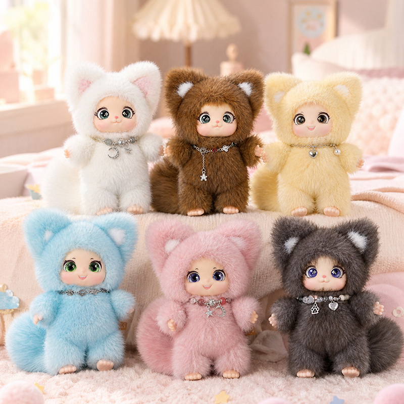 Home Decor Tv - 18cm New Cute Family Fox Plush