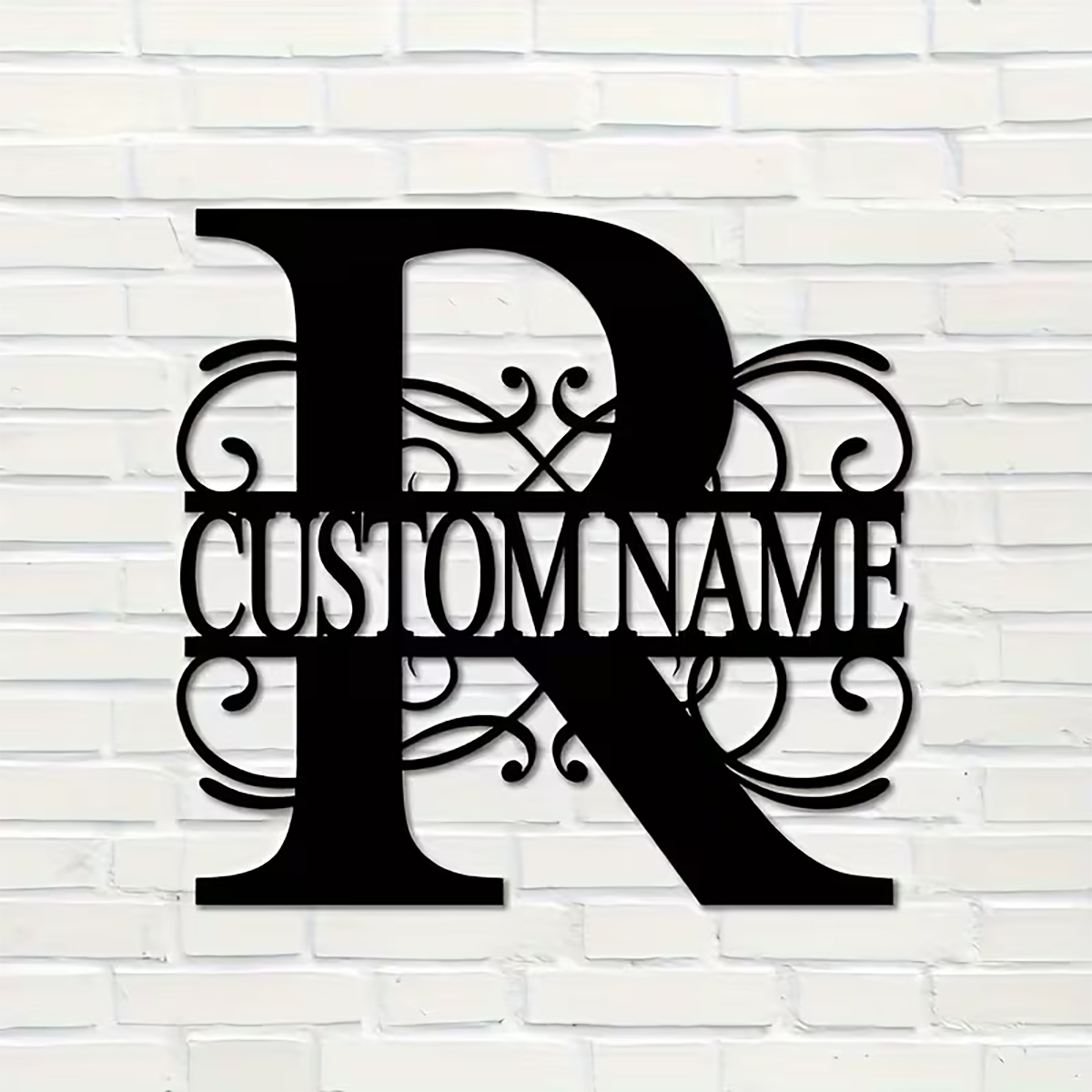 Home Decor Design - Classic Custom Monogram Metal Wall Art