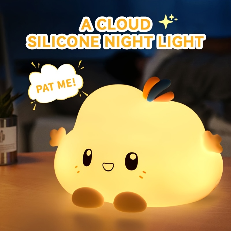 Home Decor You - Cloud Night Light,Touch-Control Dimming, Charging &