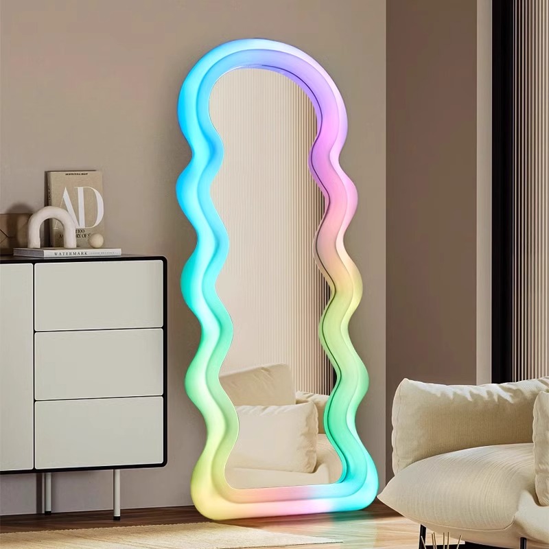 Flooring Home Decor - Korean Style Light Mirror Wavy Light