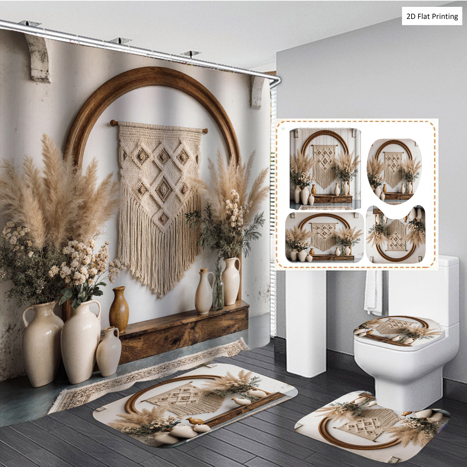 Bohemian Style Vases and Pampa - Pampas Grass Decor ulasan dan harga