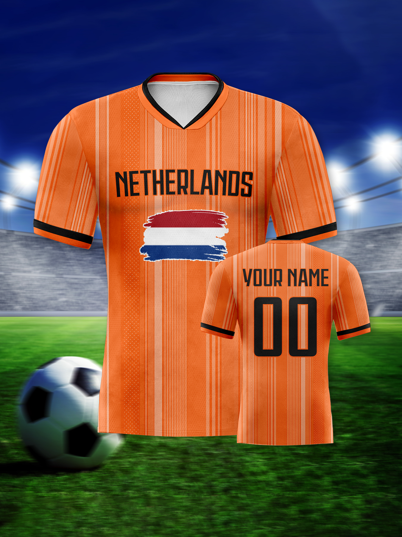 Custom Netherlands Soccer Jers - Home Decor Netherlands ulasan dan harga