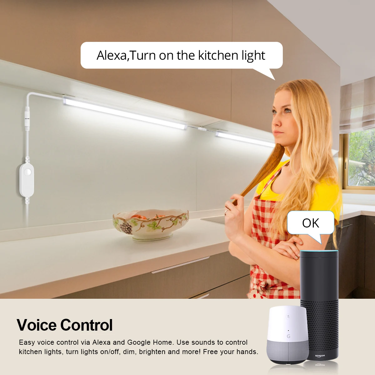 Smart Zigbee LED Lamp Under Ca - Home Decor Free App ulasan dan harga