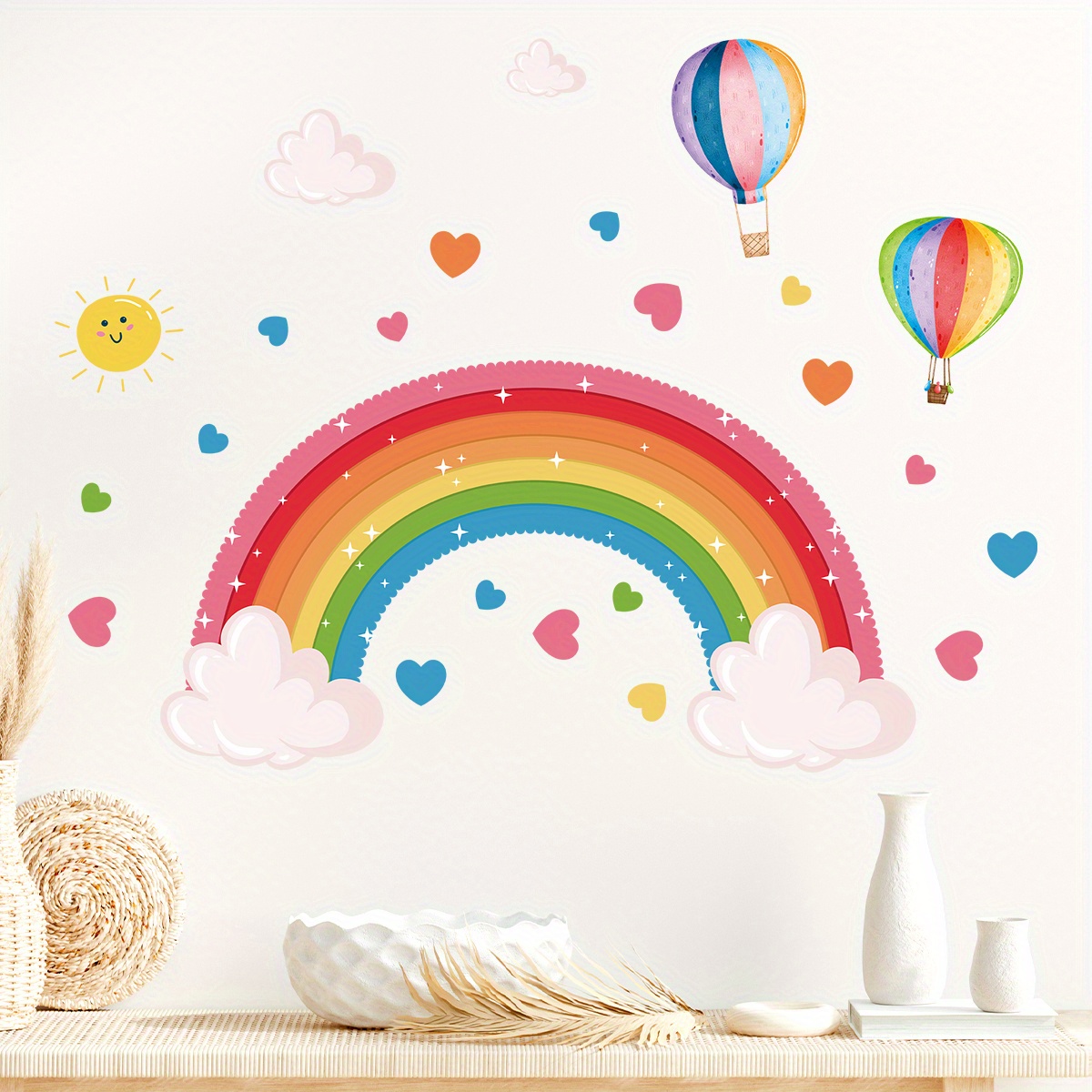 Cartoon Cute Rainbow Colorful  - Home Decor Y2K ulasan dan harga