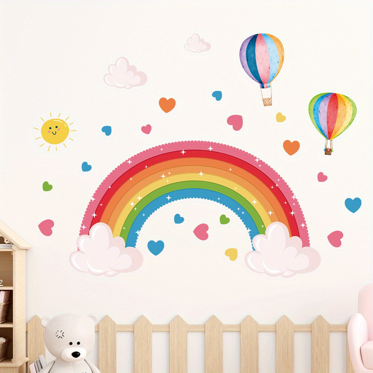 Cartoon Cute Rainbow Colorful  - Home Decor Y2K ulasan dan harga