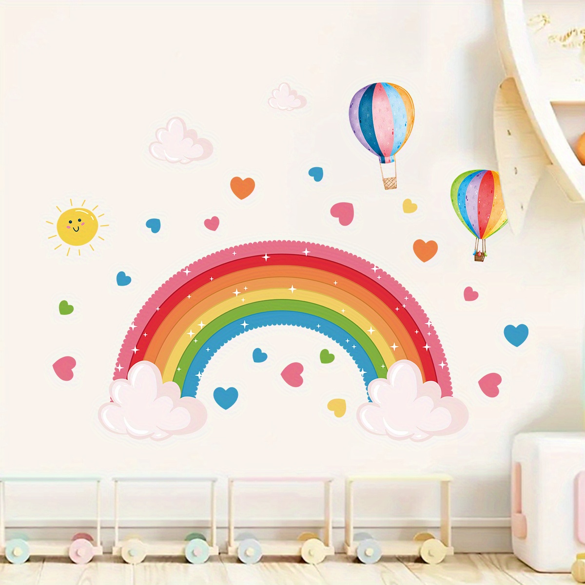 Cartoon Cute Rainbow Colorful  - Home Decor Y2K ulasan dan harga