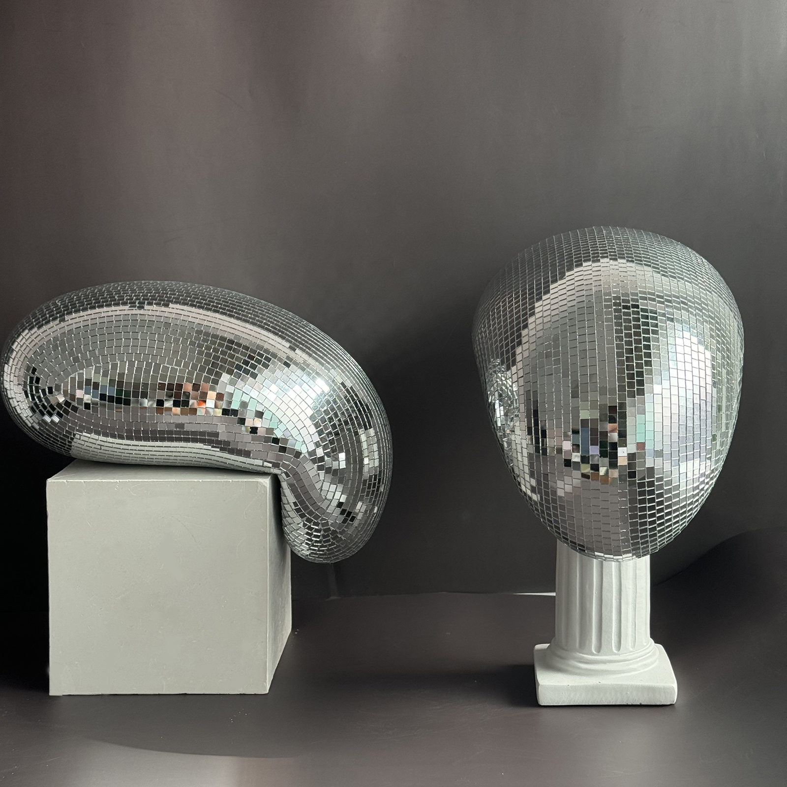 28cm Melted Disco Ball Mirror  - Home Decor Y2K ulasan dan harga