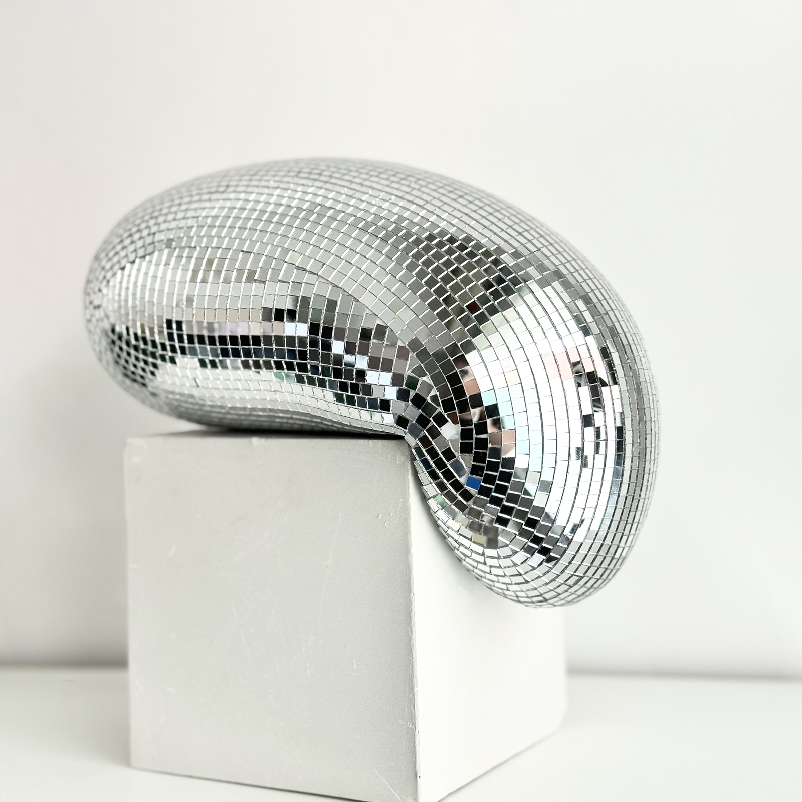28cm Melted Disco Ball Mirror  - Home Decor Y2K ulasan dan harga
