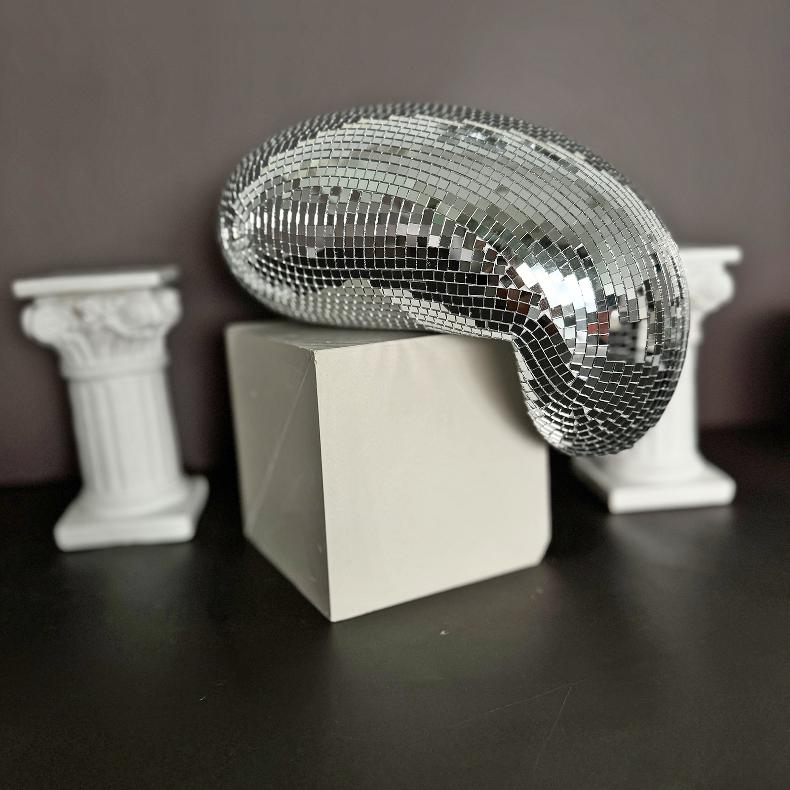 28cm Melted Disco Ball Mirror  - Home Decor Y2K ulasan dan harga