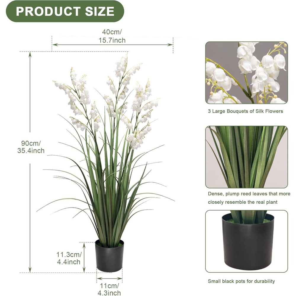 Home Decor Fake Flowers Artifi - Pampas Grass Decor ulasan dan harga