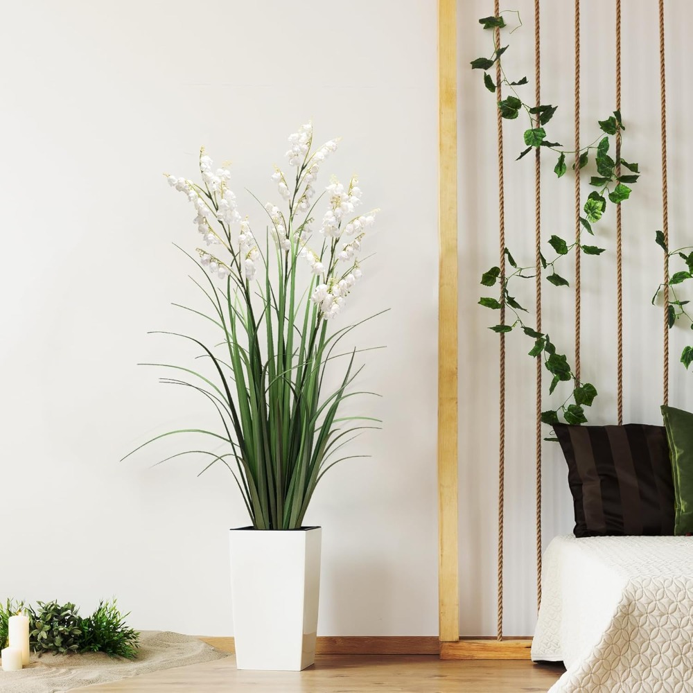 Home Decor Fake Flowers Artifi - Pampas Grass Decor ulasan dan harga