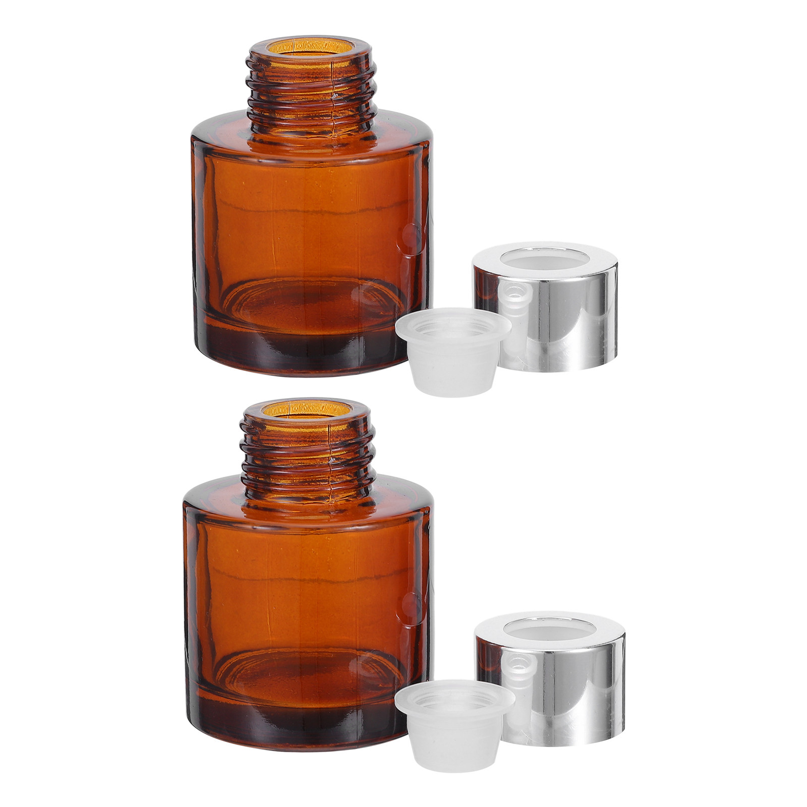 2Pcs 50Ml Cylindrical Glass Ar - Home Decor Essentials ulasan dan harga