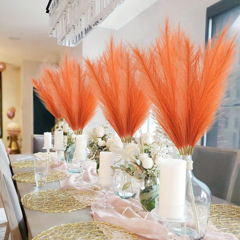 20PCS Faux Pampas Grass, Artif - Pampas Grass Decor ulasan dan harga