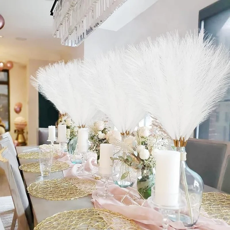 20PCS Faux Pampas Grass, Artif - Pampas Grass Decor ulasan dan harga