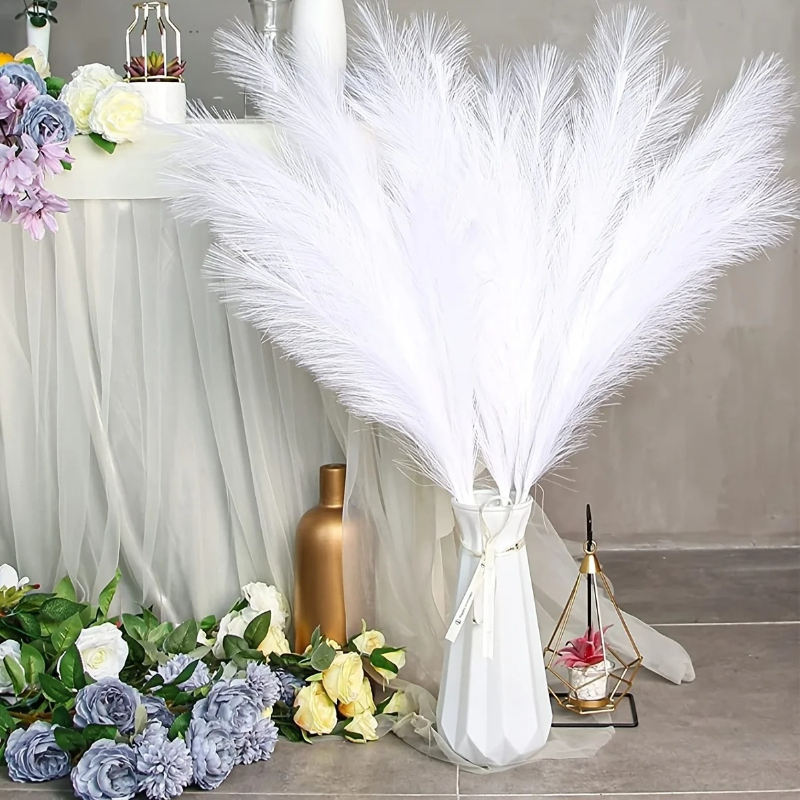 20PCS Faux Pampas Grass, Artif - Pampas Grass Decor ulasan dan harga