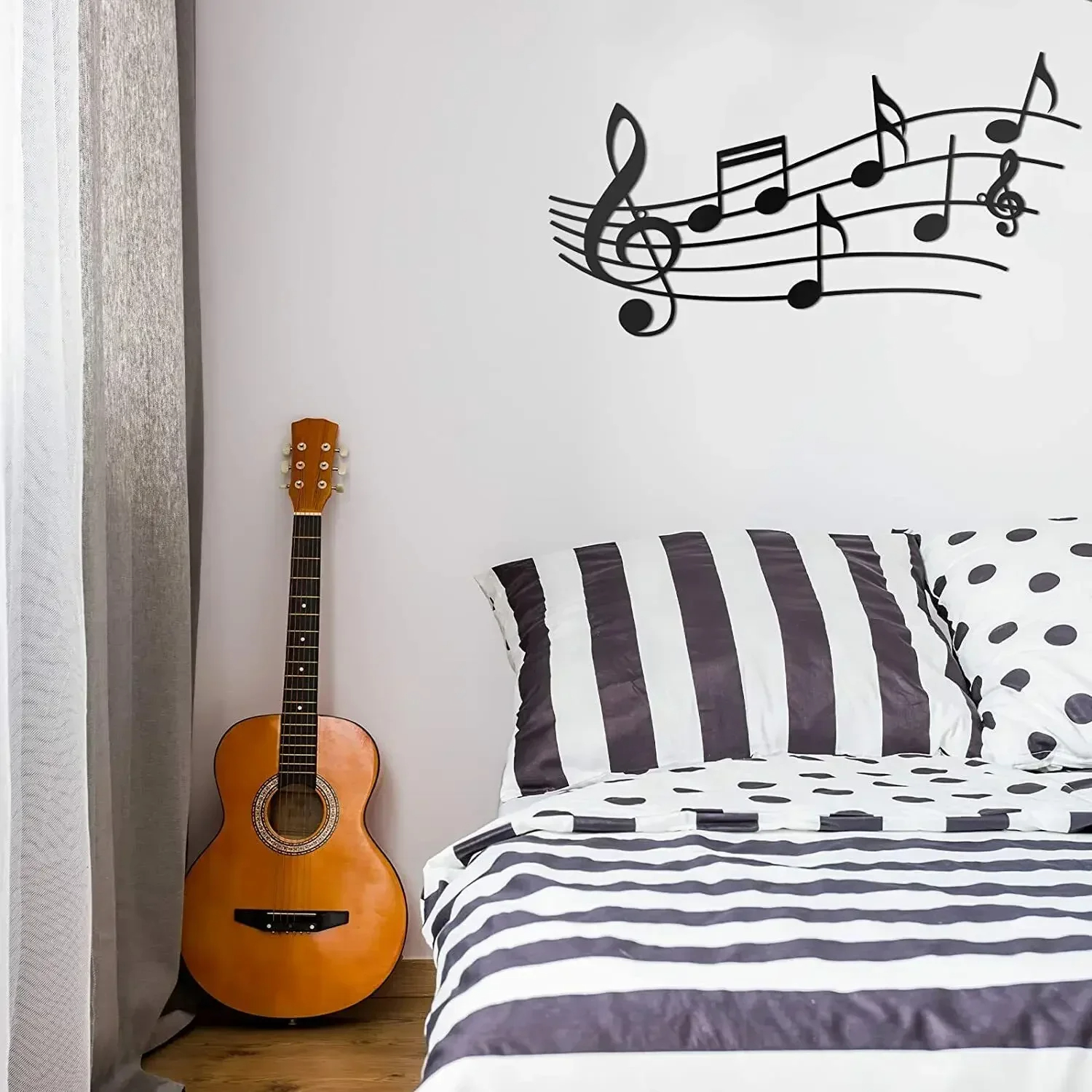 Music Note Wall Decor Metal Mu - Home Decor Theme ulasan dan harga