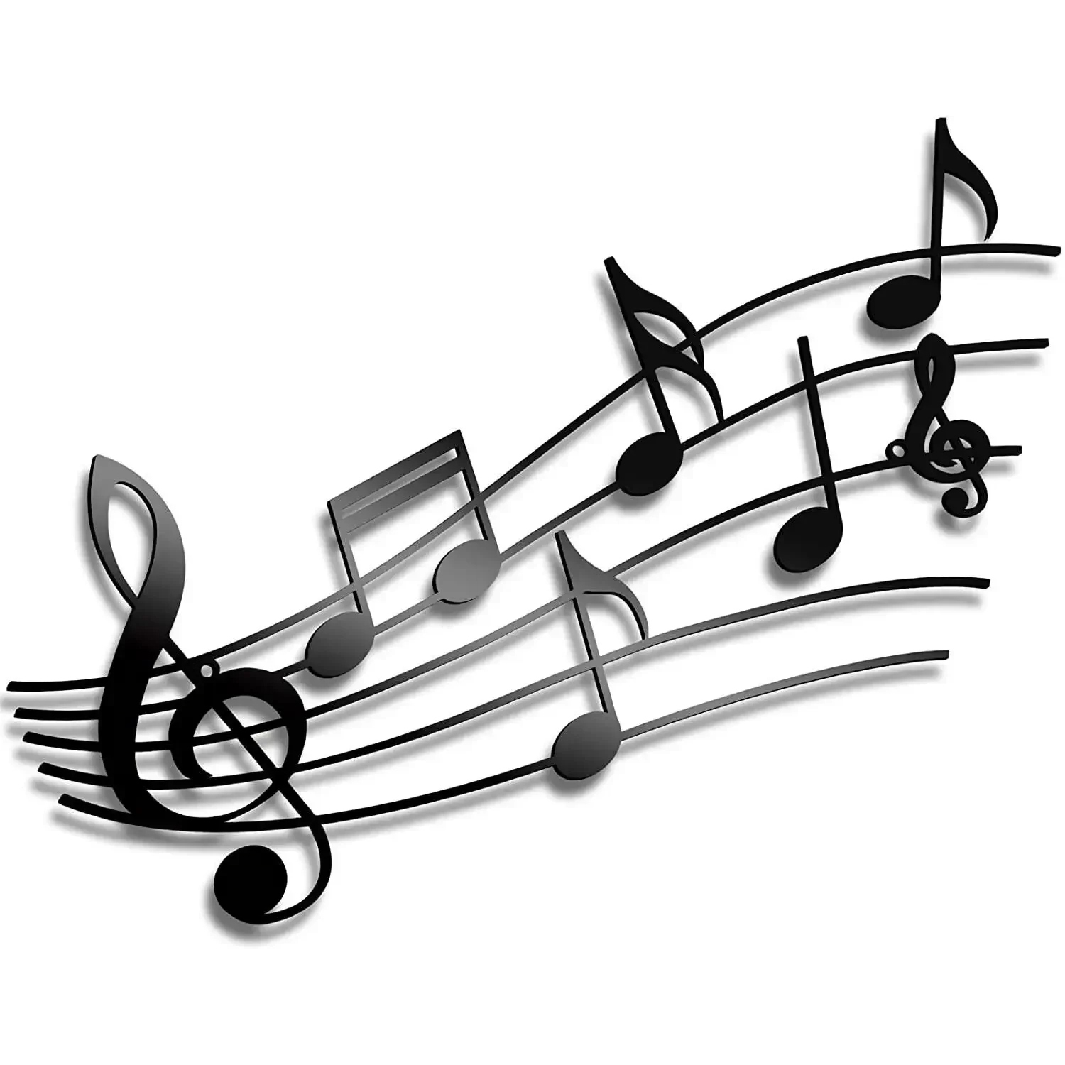 Music Note Wall Decor Metal Mu - Home Decor Theme ulasan dan harga