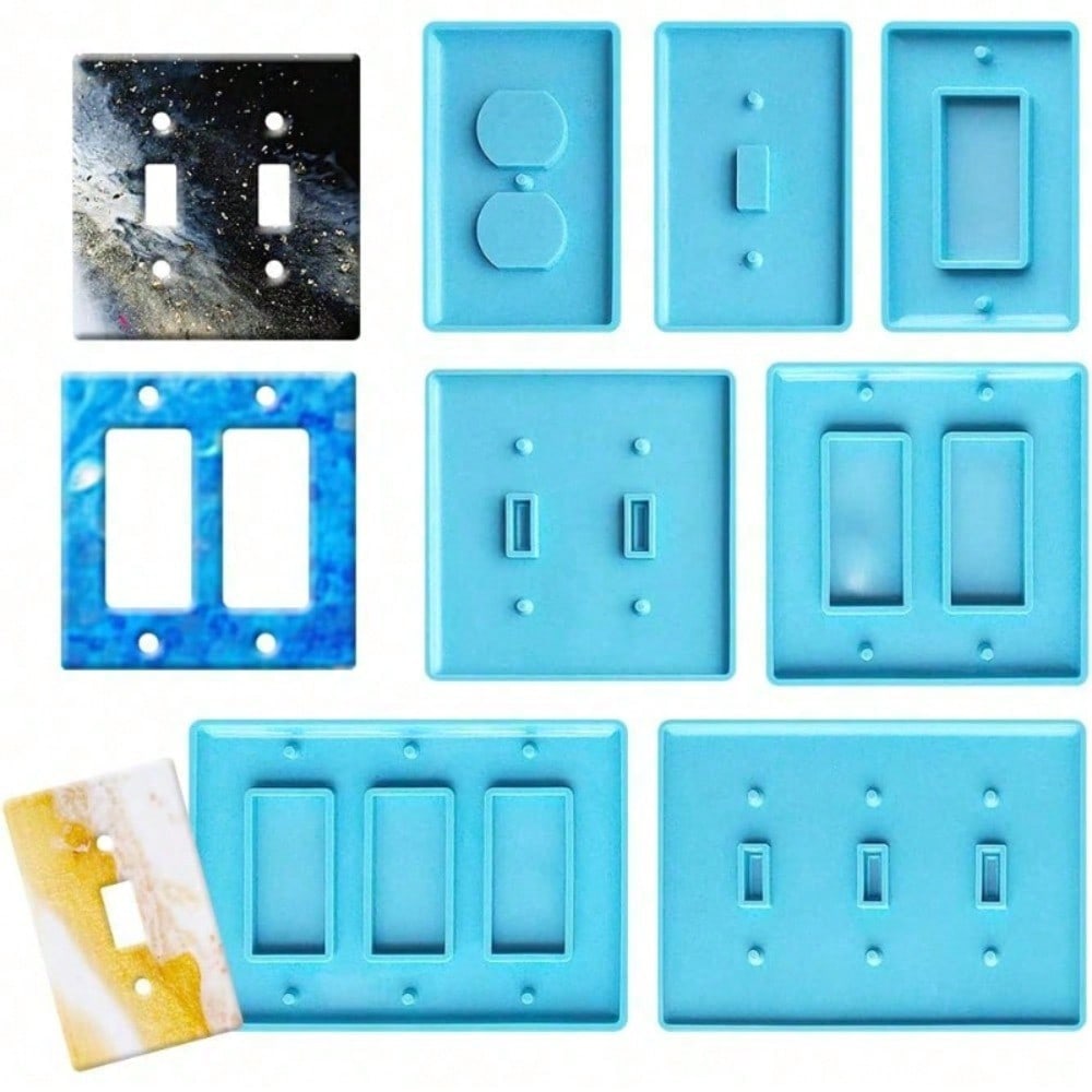 7PcsSwitch Socket Panel Plaste - Home Decor Outlet ulasan dan harga