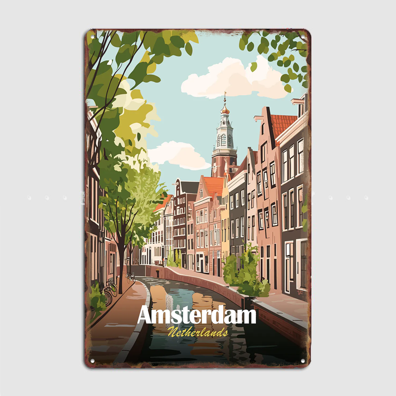 Amsterdam Netherlands Canal Tr - Home Decor Netherlands ulasan dan harga