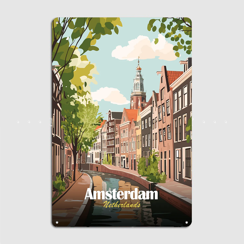 Amsterdam Netherlands Canal Tr - Home Decor Netherlands ulasan dan harga
