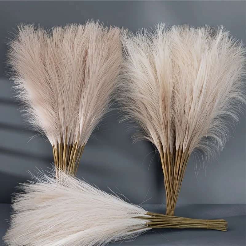 10pcs Faux Pampas Grass, Pampa - Pampas Grass Decor ulasan dan harga