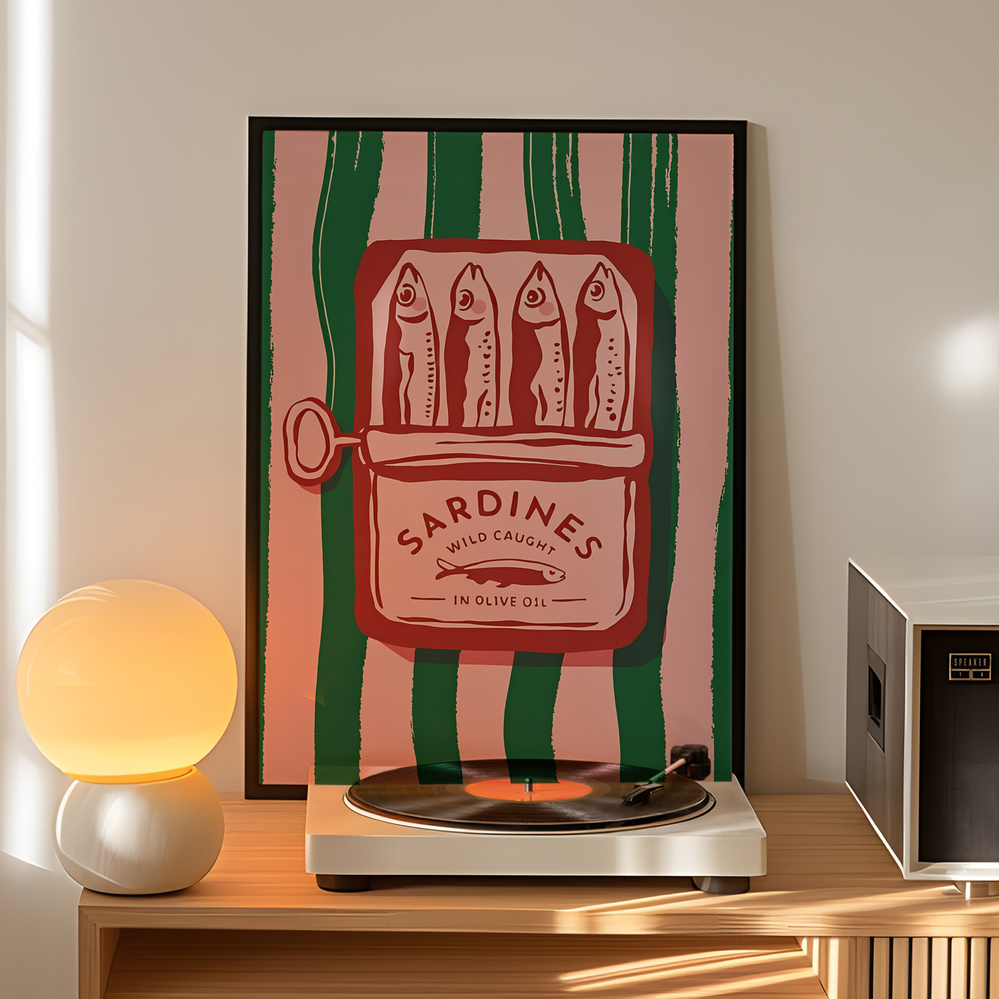 Vintage Cartoon Olive Oil Sard - Home Decor Essentials ulasan dan harga