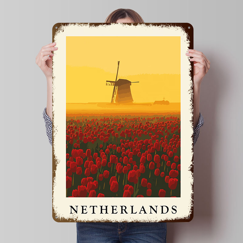 Netherlands Windmill and Tulip - Home Decor Netherlands ulasan dan harga