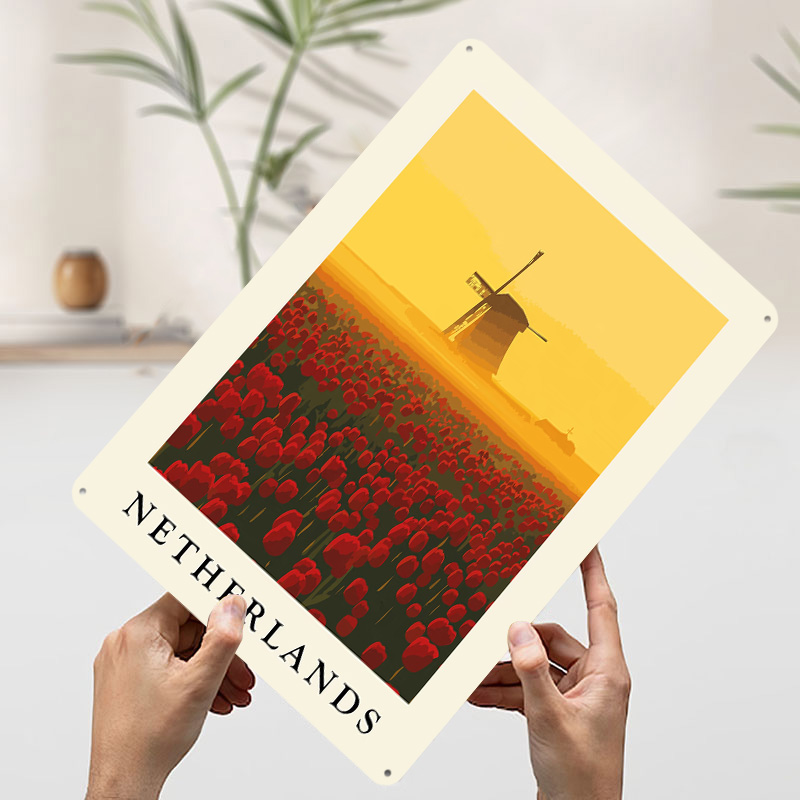 Netherlands Windmill and Tulip - Home Decor Netherlands ulasan dan harga