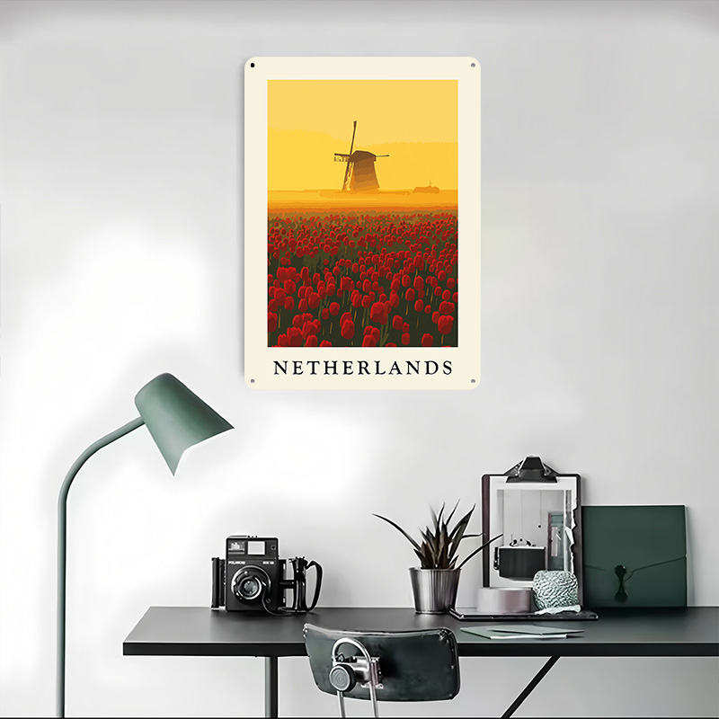 Netherlands Windmill and Tulip - Home Decor Netherlands ulasan dan harga