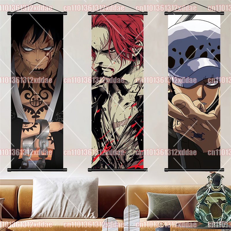 Anime One Piece Scroll Paintin - Home Decor Tv ulasan dan harga