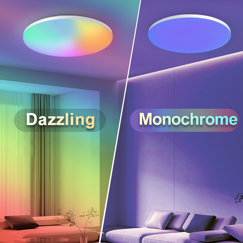 Smart RGB Ceiling Light 62W 40 - Home Decor Free App ulasan dan harga