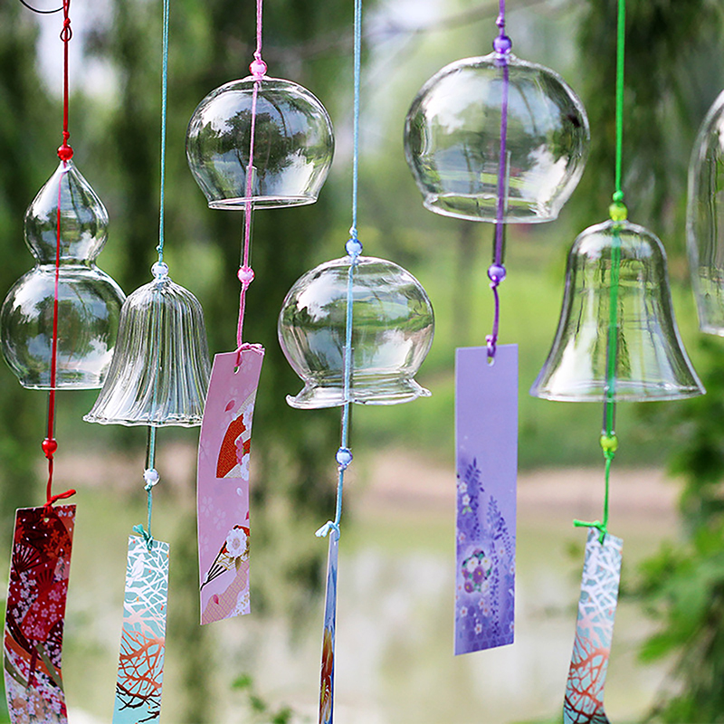 Transparent Glass Wind Chimes  - Home Decor Y2K ulasan dan harga