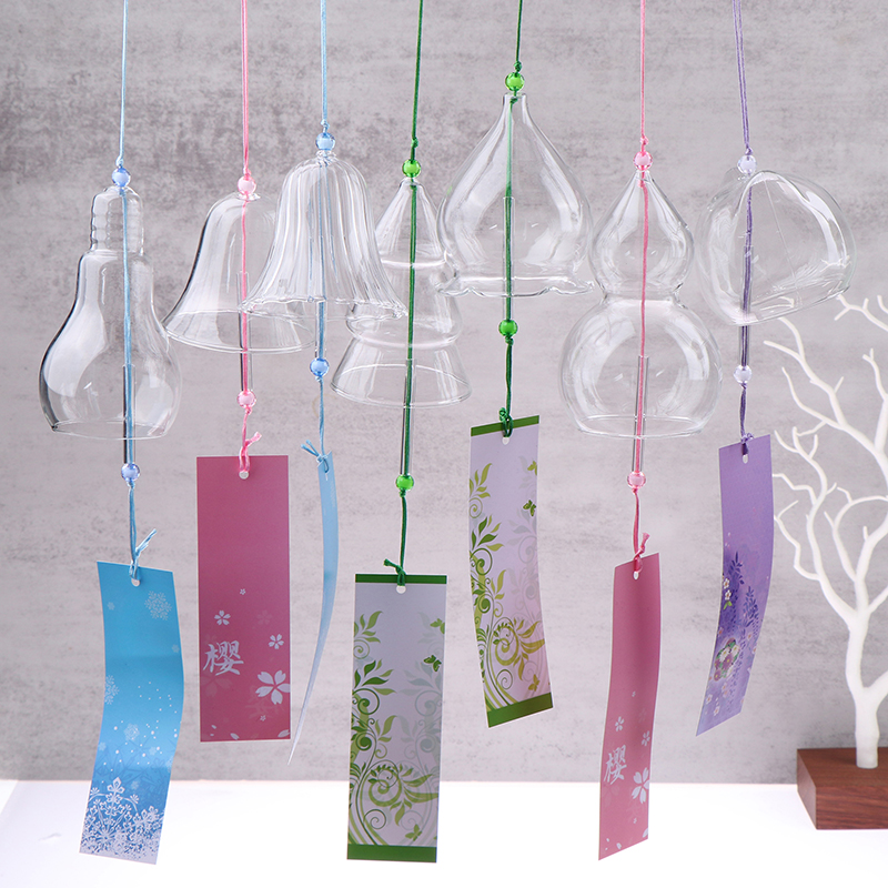 Transparent Glass Wind Chimes  - Home Decor Y2K ulasan dan harga