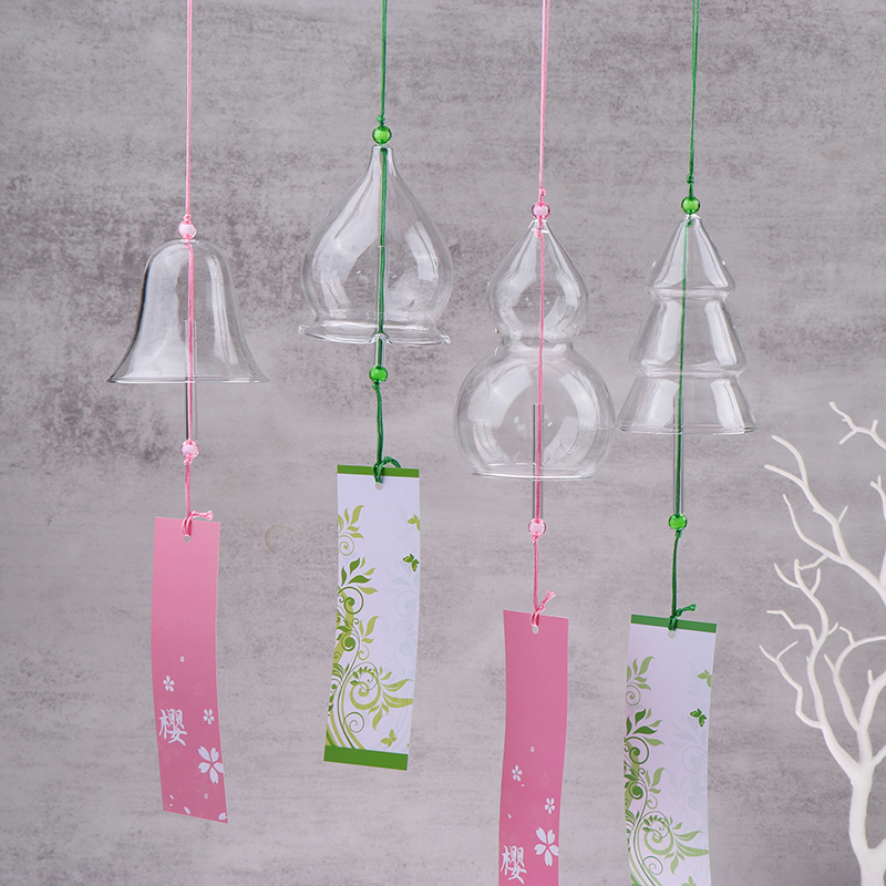 Transparent Glass Wind Chimes  - Home Decor Y2K ulasan dan harga