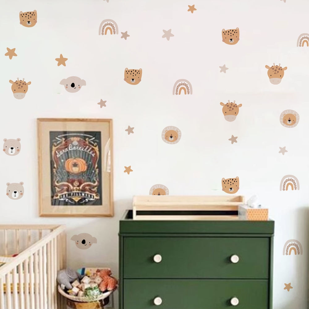 Boho Cartoon Cute Rainbow Bear - Home Decor Y2K ulasan dan harga