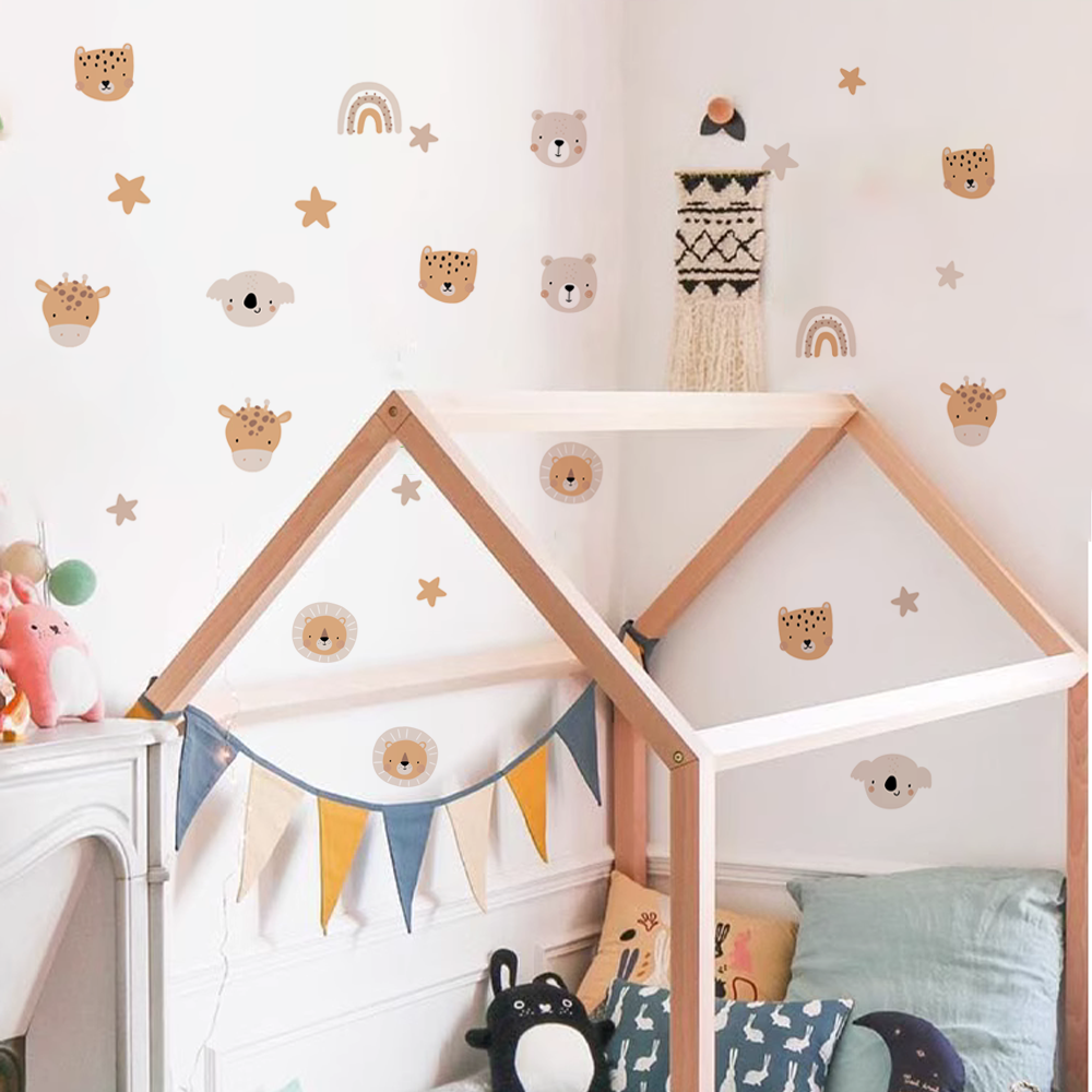 Boho Cartoon Cute Rainbow Bear - Home Decor Y2K ulasan dan harga
