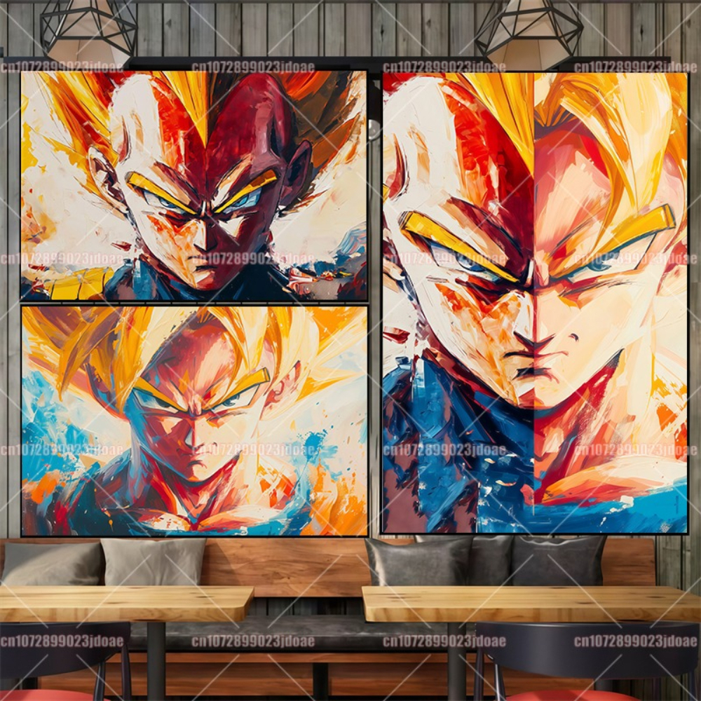 Dragon Ball Anime Wall Art - V - Home Decor Tv ulasan dan harga