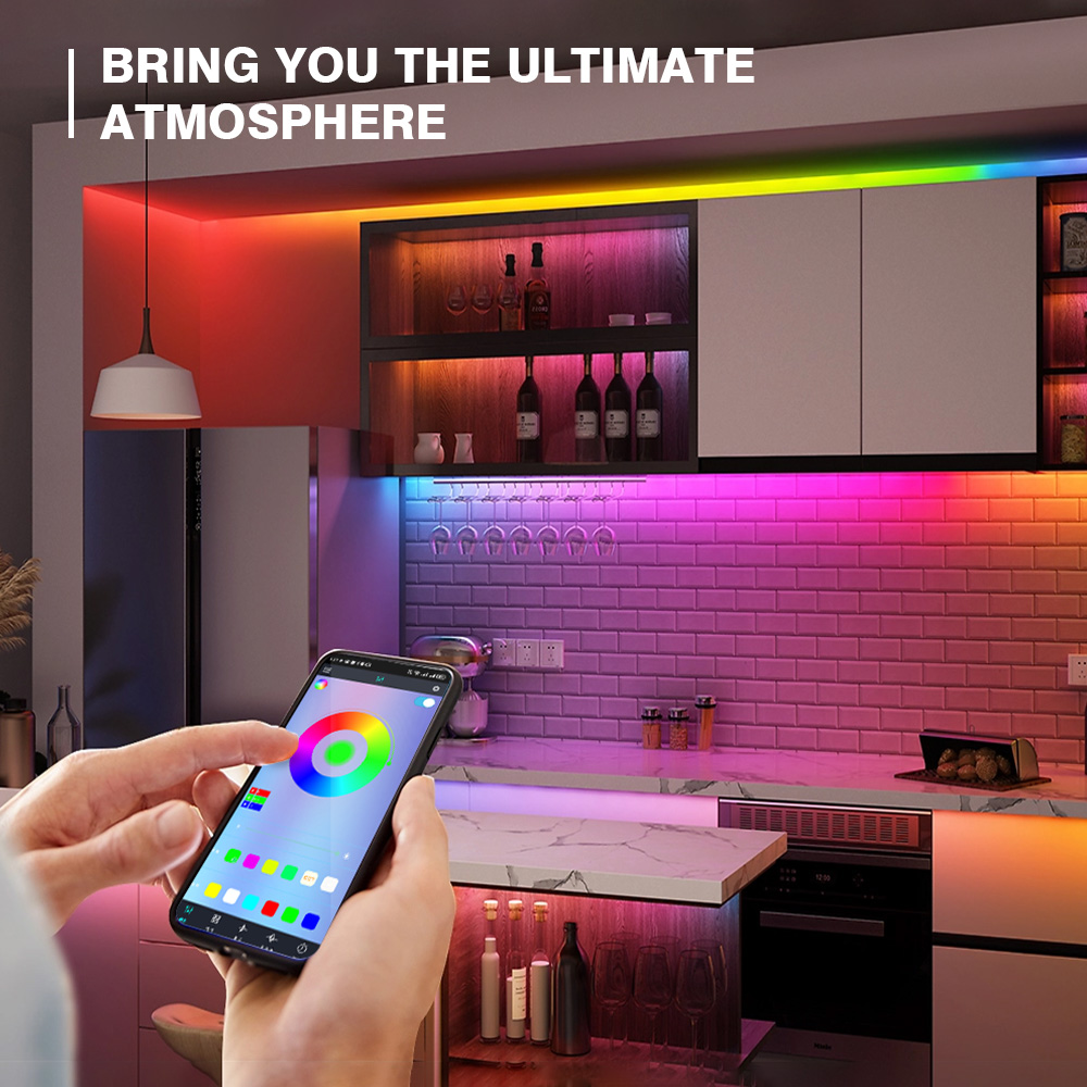 RGB 5V USB Neon Strip Light Wa - Home Decor Free App ulasan dan harga
