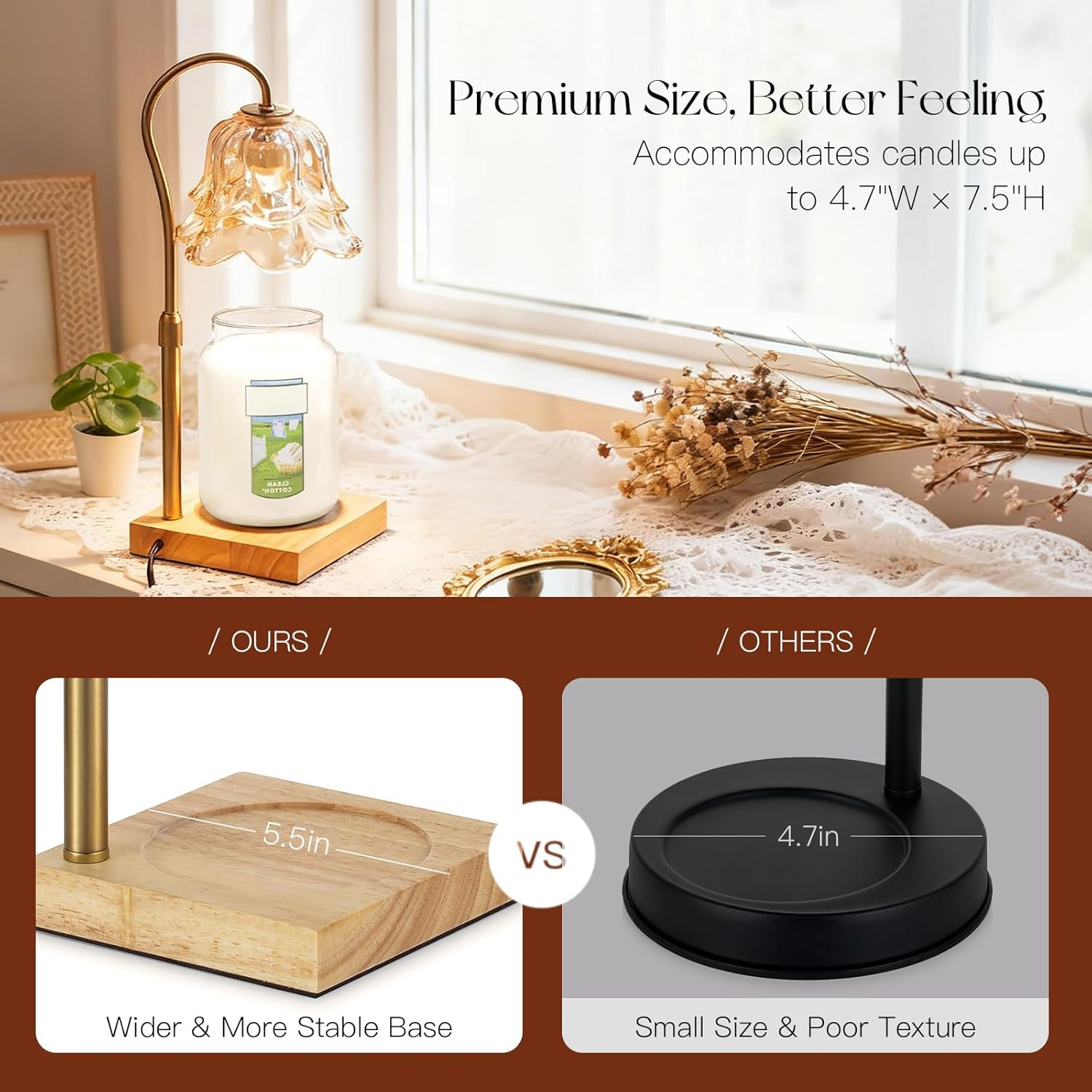 Candle Warmer Lamp with Timer: - Home Decor Unique Items ulasan dan harga