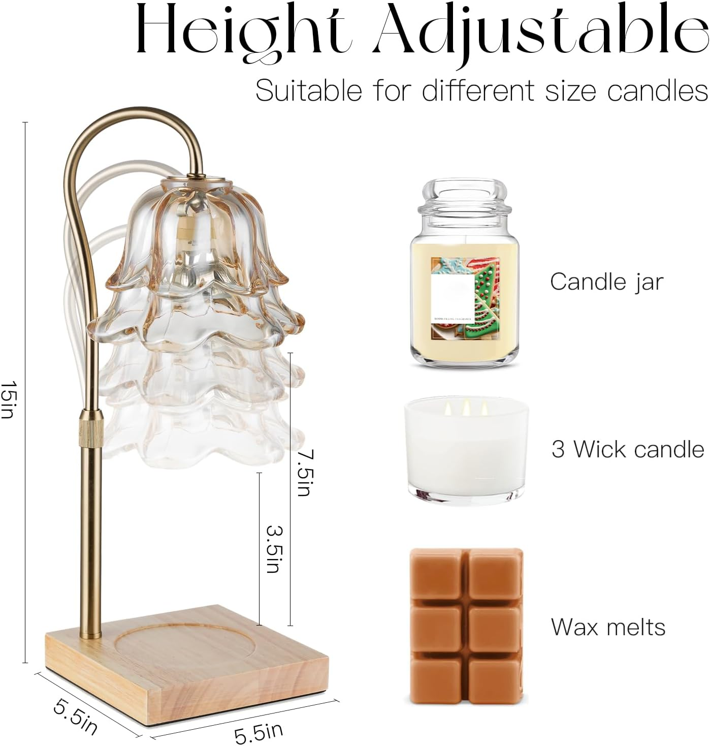 Candle Warmer Lamp with Timer: - Home Decor Unique Items ulasan dan harga