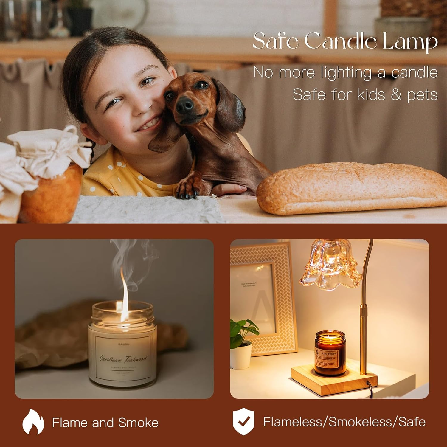 Candle Warmer Lamp with Timer: - Home Decor Unique Items ulasan dan harga
