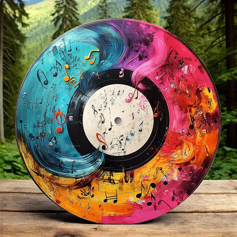 12-Inch Vibrant Vinyl Record A - Home Decor Theme ulasan dan harga