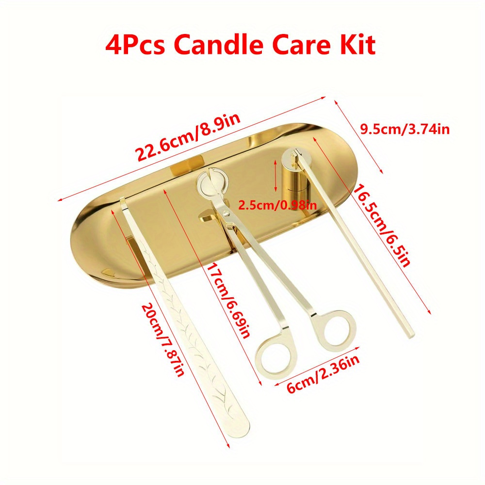 4pcs/set Luxury Candle Care Ki - Home Decor Unique Items ulasan dan harga
