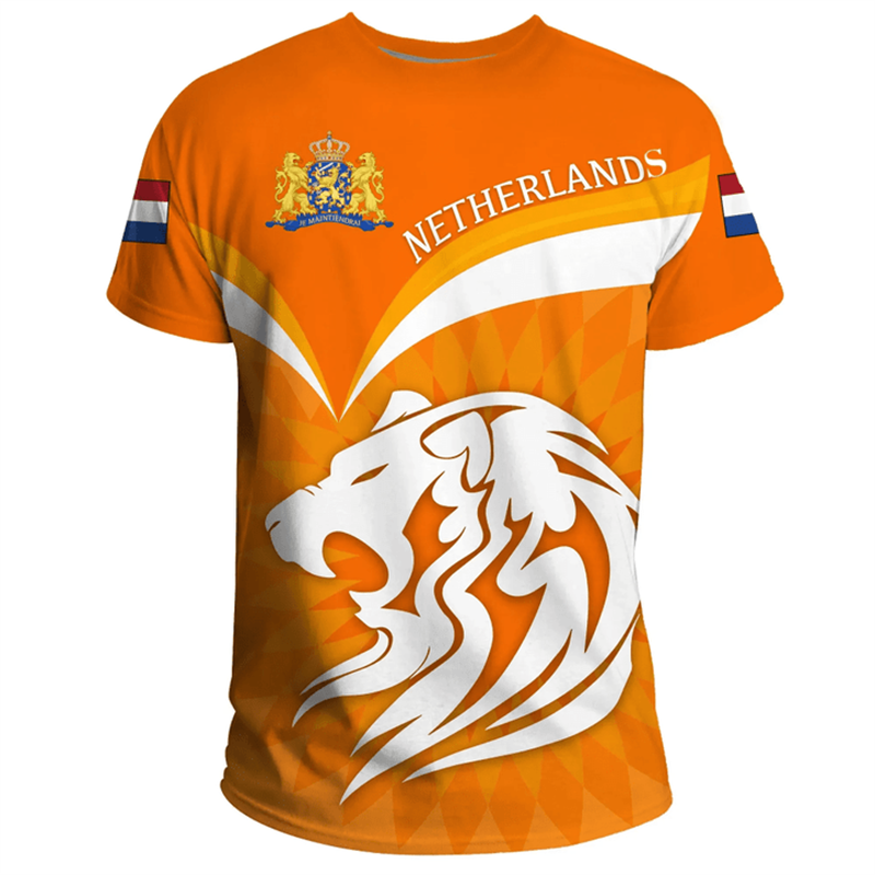 2026 Netherlands Flag T-shirt  - Home Decor Netherlands ulasan dan harga