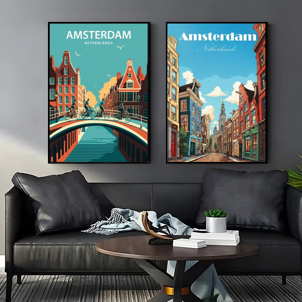 Amsterdam Netherlands Poster P - Home Decor Netherlands ulasan dan harga