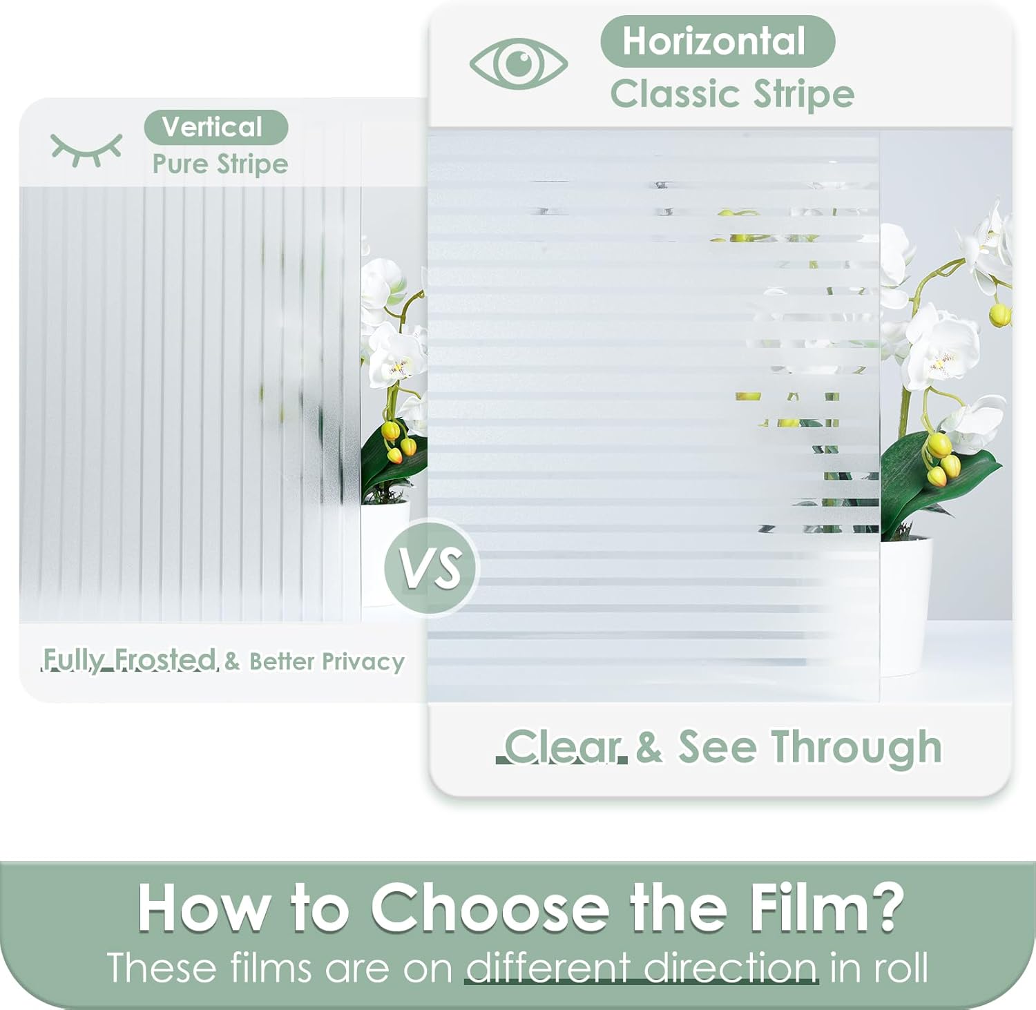 Frosted Stripe Window Privacy  - Home Decor You ulasan dan harga