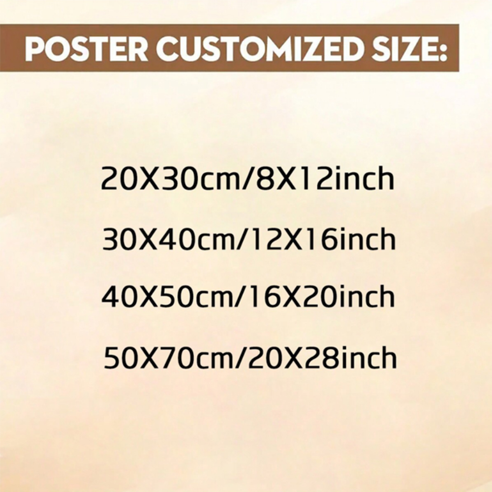 1pc Frameless Personalize Cust - Home Decor Games ulasan dan harga