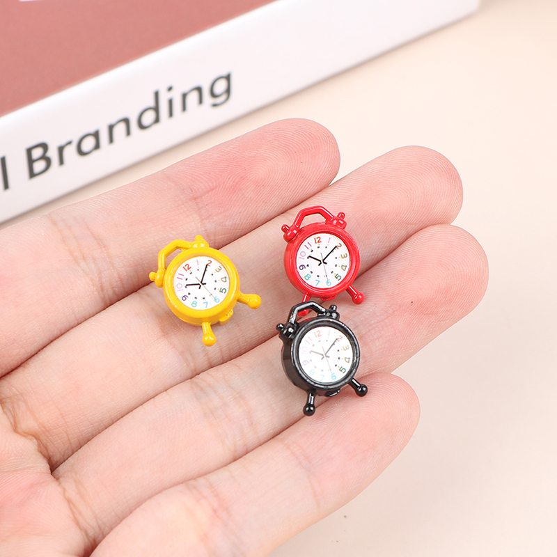 1PC 1:12 Scale Alarm Clock Dol - Home Decor Games ulasan dan harga